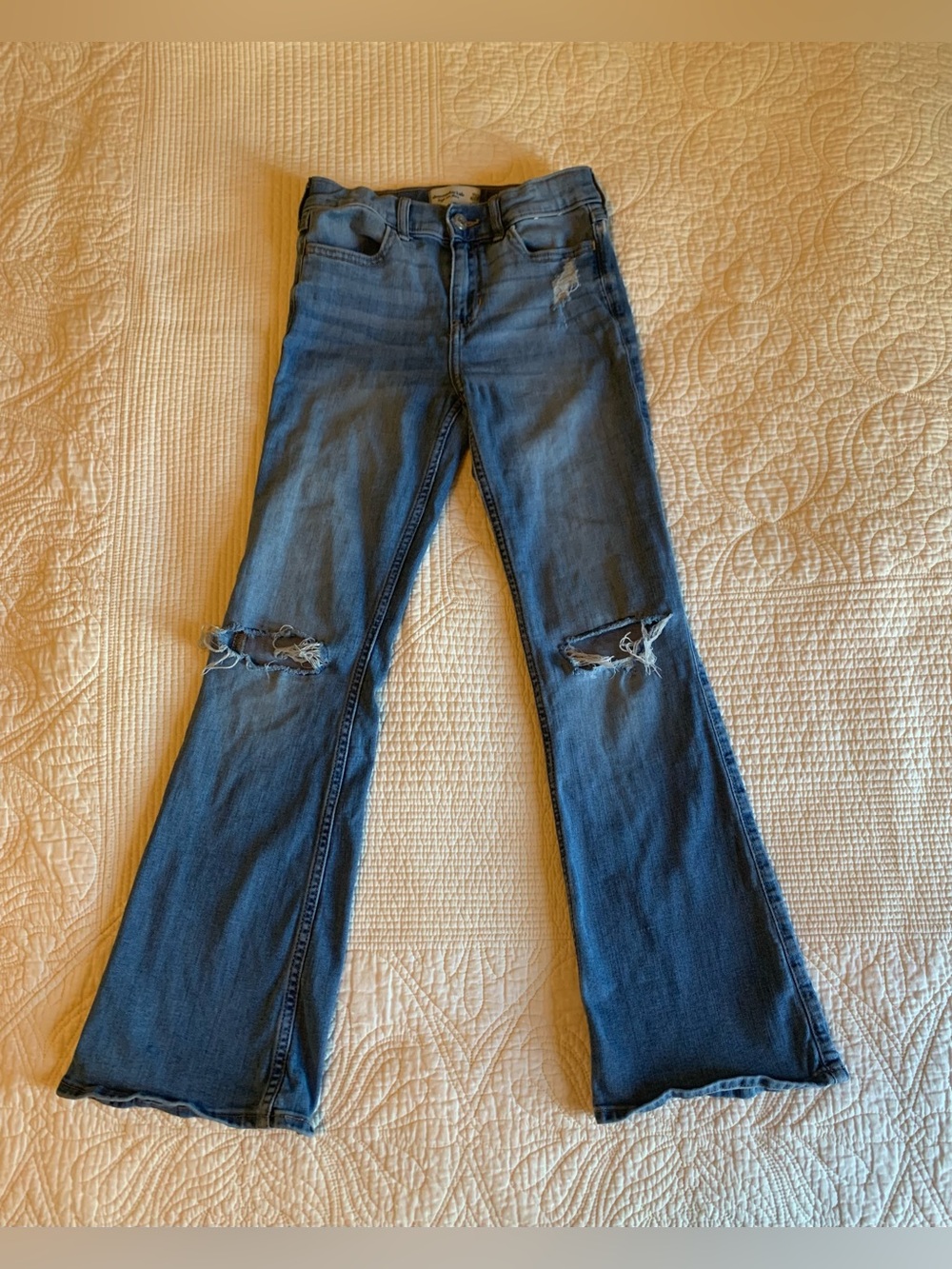 Abercrombie Kids High Rise Flare Jeans